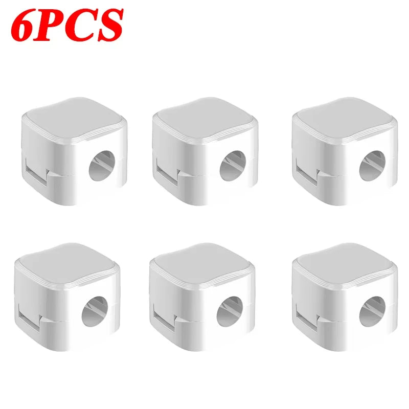 Adhesive Magnetic Cable Organizer Clips - 12 Pack