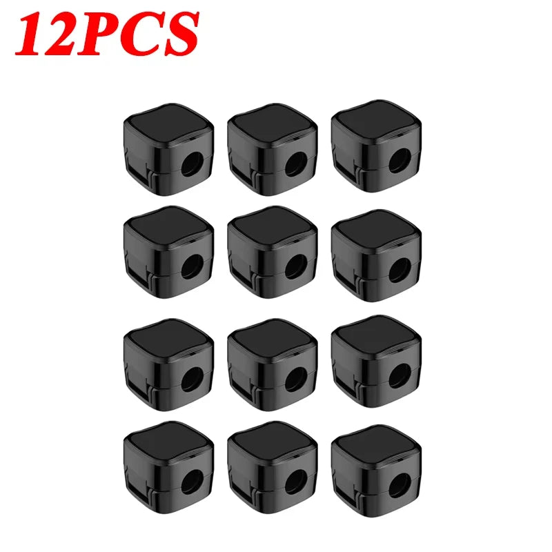 Adhesive Magnetic Cable Organizer Clips - 12 Pack