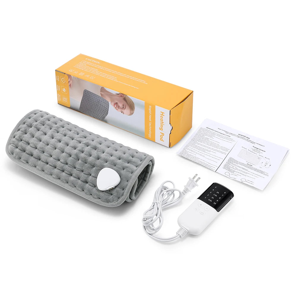 Electric Heating Pad - 9 Heat Levels for Back & Leg Relief