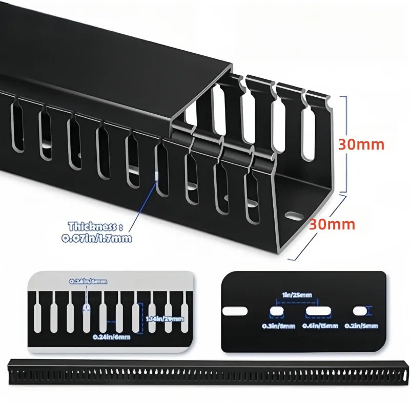 Flame Retardant Cable Raceway - Under Desk Wire Channel