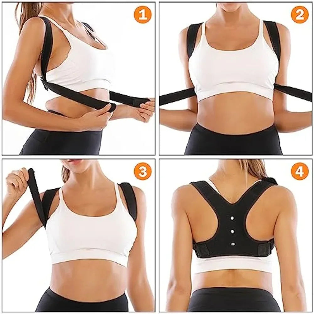 Adjustable Posture Corrector - Upper Back Support Brace