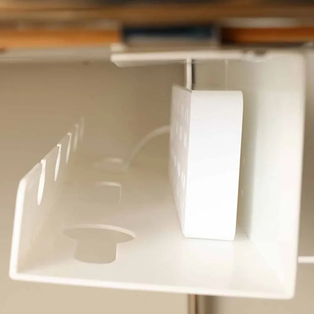 Under Desk Cable Management Tray - No Drill Clamp Mount