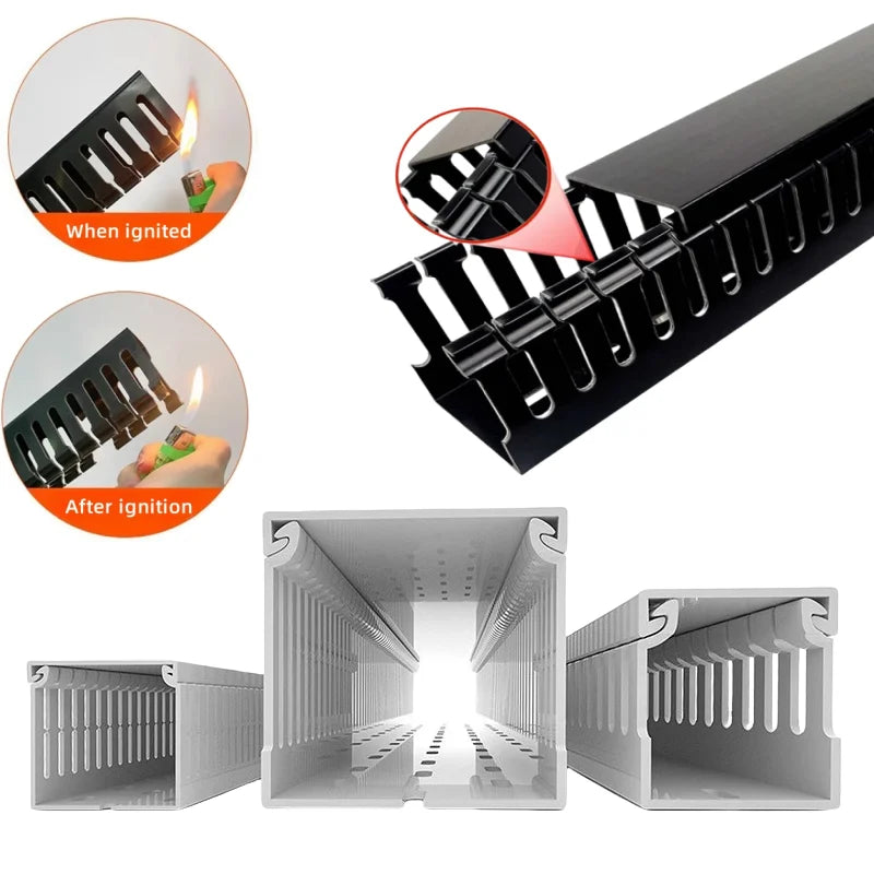Flame Retardant Cable Raceway - Under Desk Wire Channel