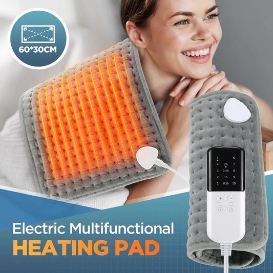 Electric Heating Pad - 9 Heat Levels for Back & Leg Relief