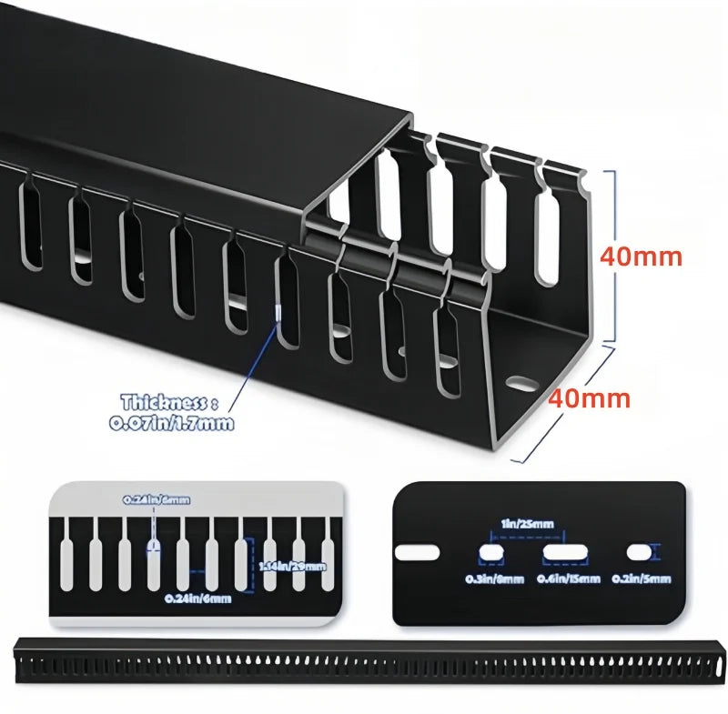 Flame Retardant Cable Raceway - Under Desk Wire Channel